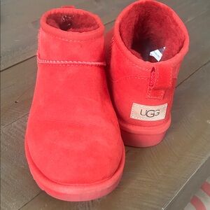 UGG women’s Red Boots - size 7.  Worn twice!